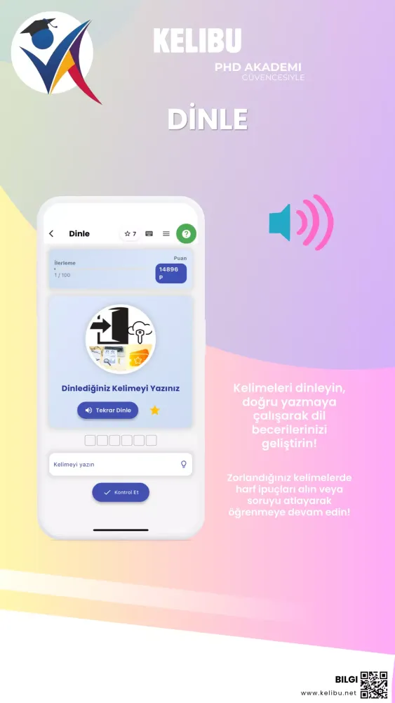 Kelibu: İngilizce Kelime Öğren应用截图