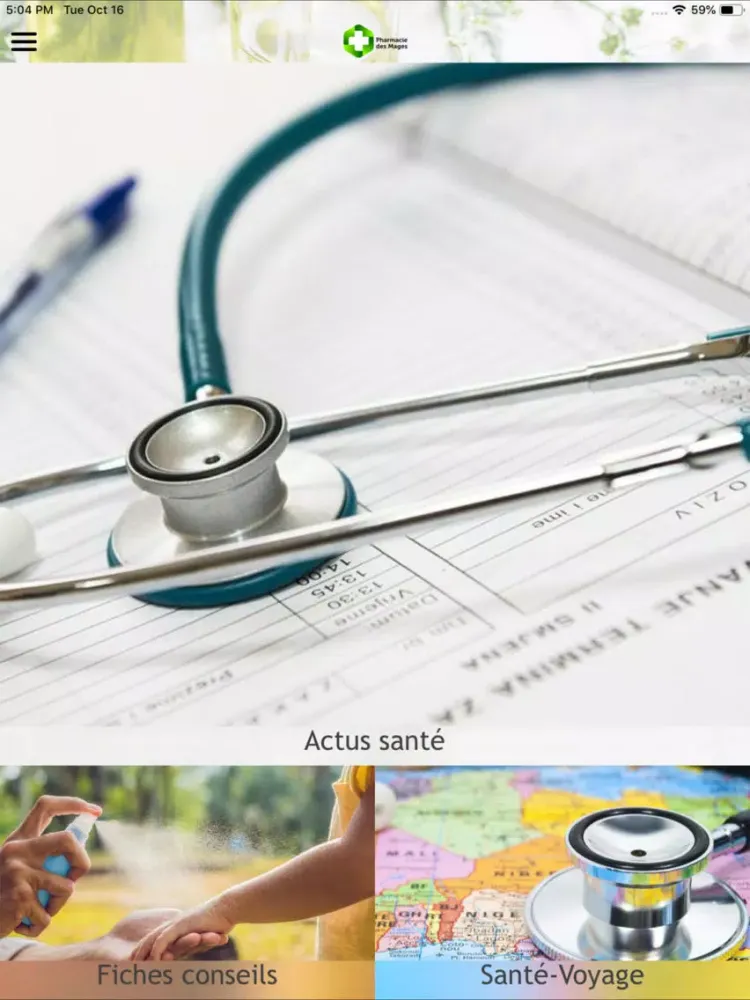 Ảnh chụp màn hình của Pharmacie des Mages iPad 
