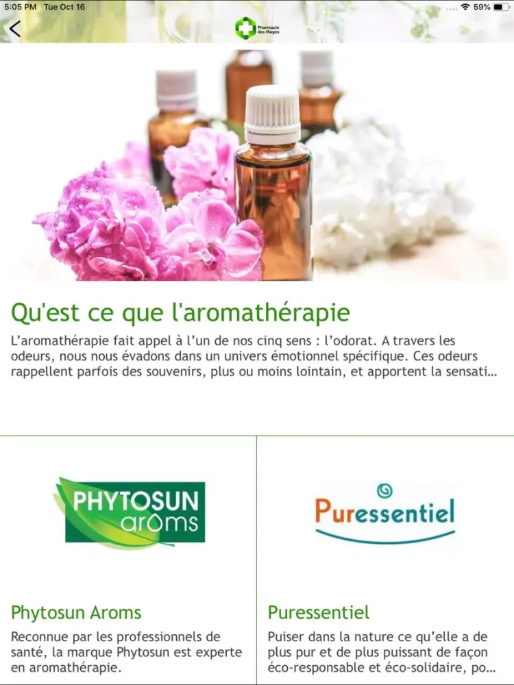 Ảnh chụp màn hình của Pharmacie des Mages iPad 