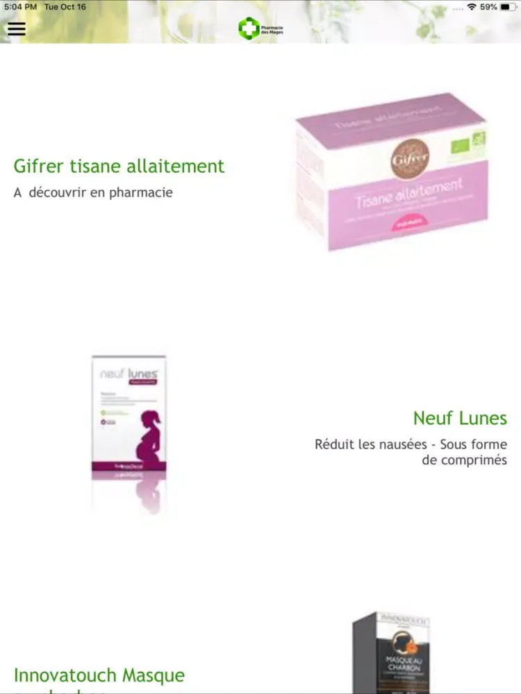 Ảnh chụp màn hình của Pharmacie des Mages iPad 