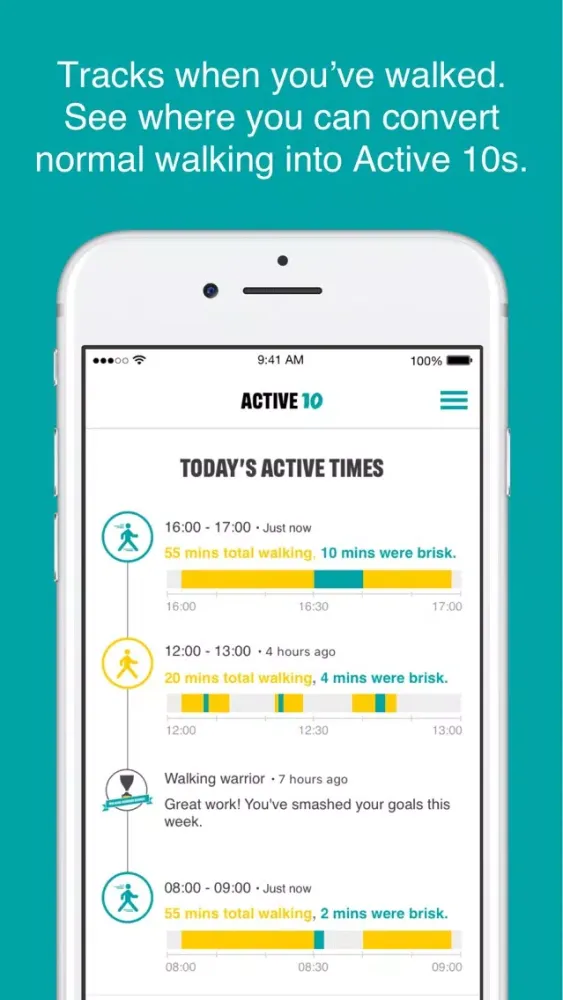 NHS Active 10 Walking Tracker स्क्रीनशॉट