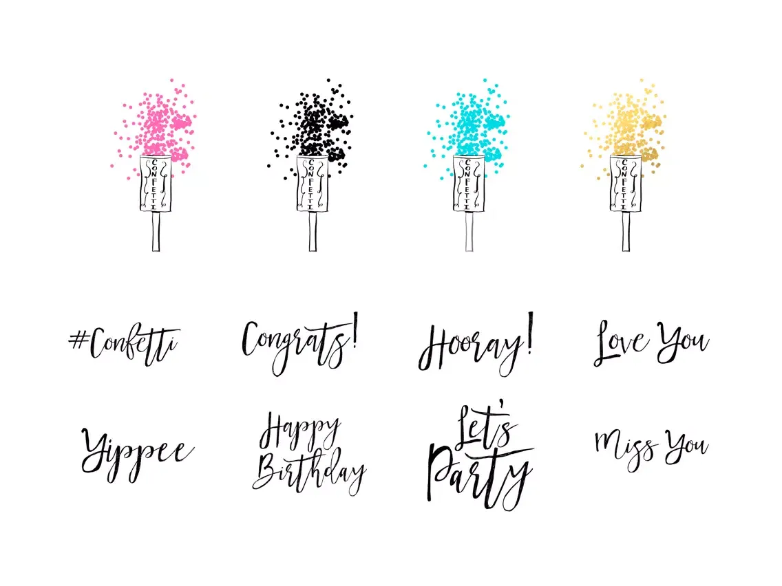 Captures d'écran de Confetti Pop - Congratulations & Celebration Pack iPad 