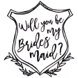 Will You Be My Bridesmaid Wedding Stickers Will You Be My Bridesmaid Wedding Stickers