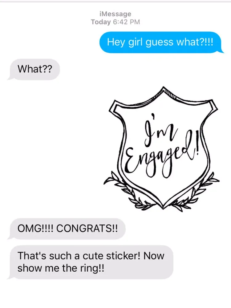Capturas de pantalla de Will You Be My Bridesmaid Wedding Stickers iPad 