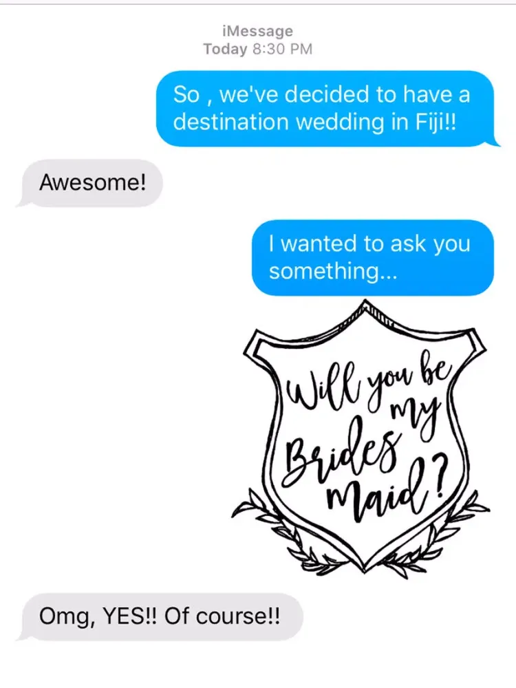 Capturas de pantalla de Will You Be My Bridesmaid Wedding Stickers iPad 