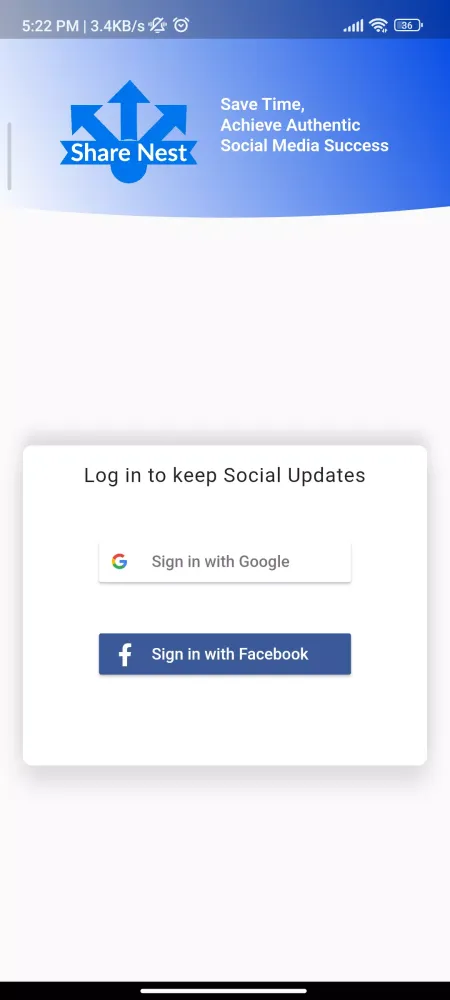 Ảnh chụp màn hình của Share Nest