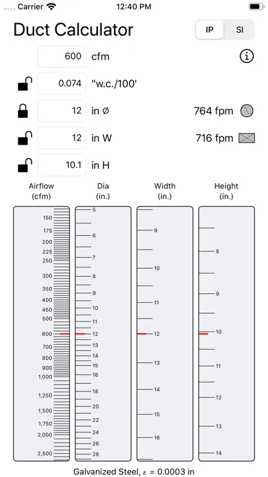 Duct Calculator স্ক্রিনশট