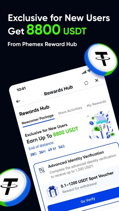 Capturas de tela do Phemex Pro: Crypto Trading