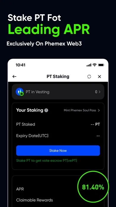 Capturas de tela do Phemex Pro: Crypto Trading