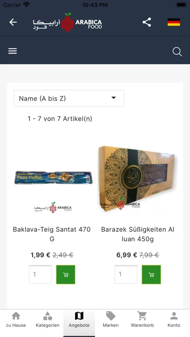 Arabica food Ekran Görüntüleri