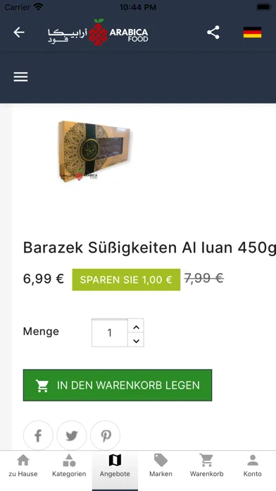 Arabica food Ekran Görüntüleri