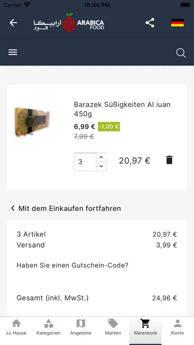 Arabica food Ekran Görüntüleri