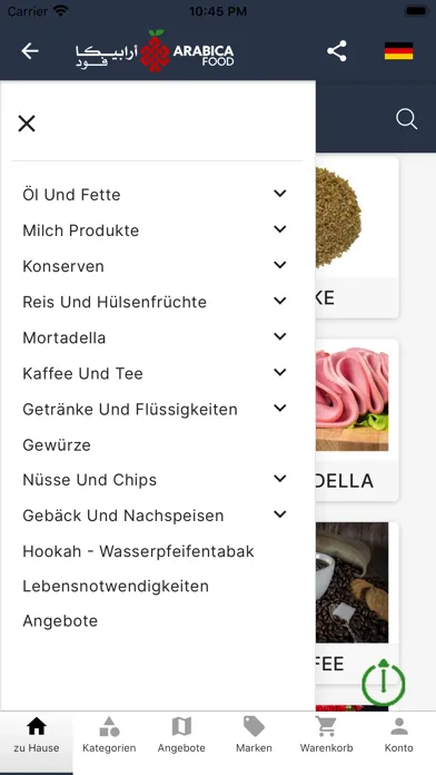 Arabica food Ekran Görüntüleri