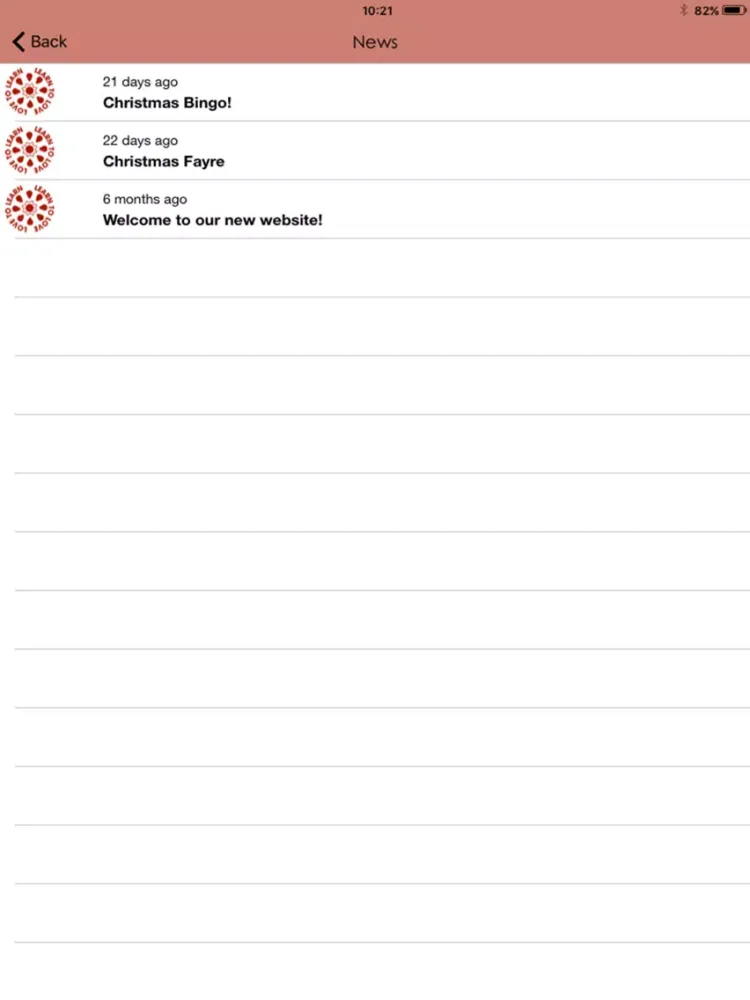 Tangkapan layar Christ Church Primary iPad 