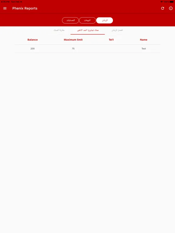 Phenix Reports iPad  سکرین شاٹس