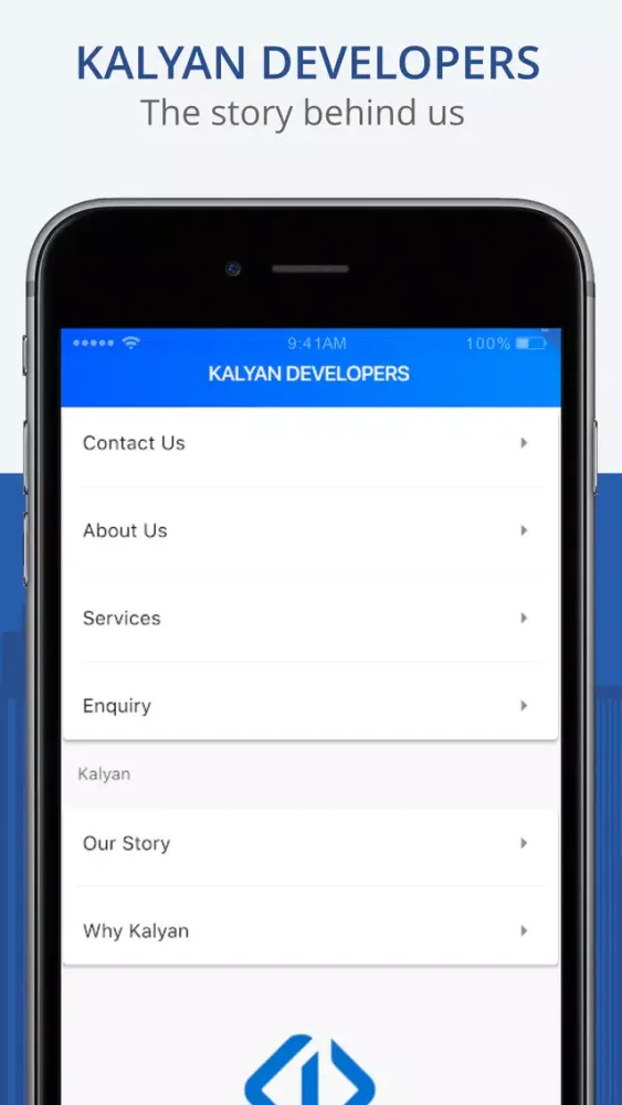 Tangkapan layar Kalyan Developers