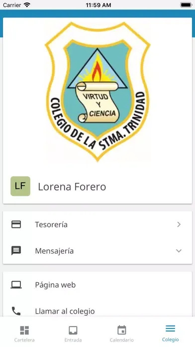 Tangkapan layar Col. de la Santísima Trinidad