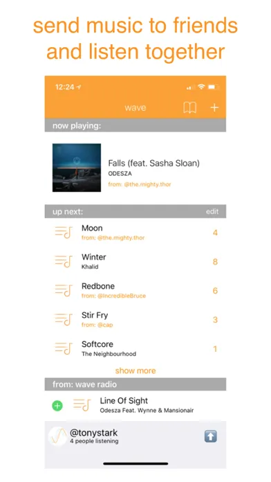 wave - live music sharing سکرین شاٹس