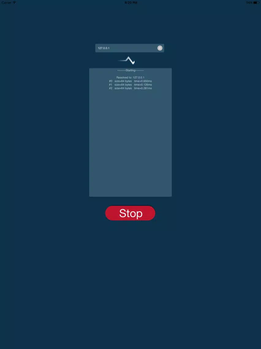 Ping Lite iPad  Screenshots