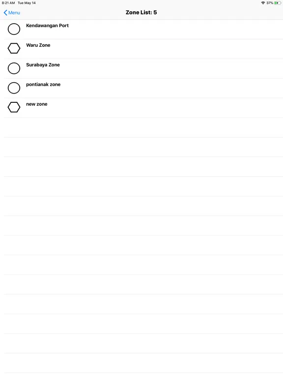 Tangkapan layar VesselPro iPad 