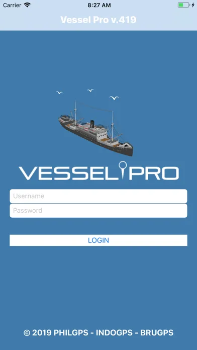 Tangkapan layar VesselPro