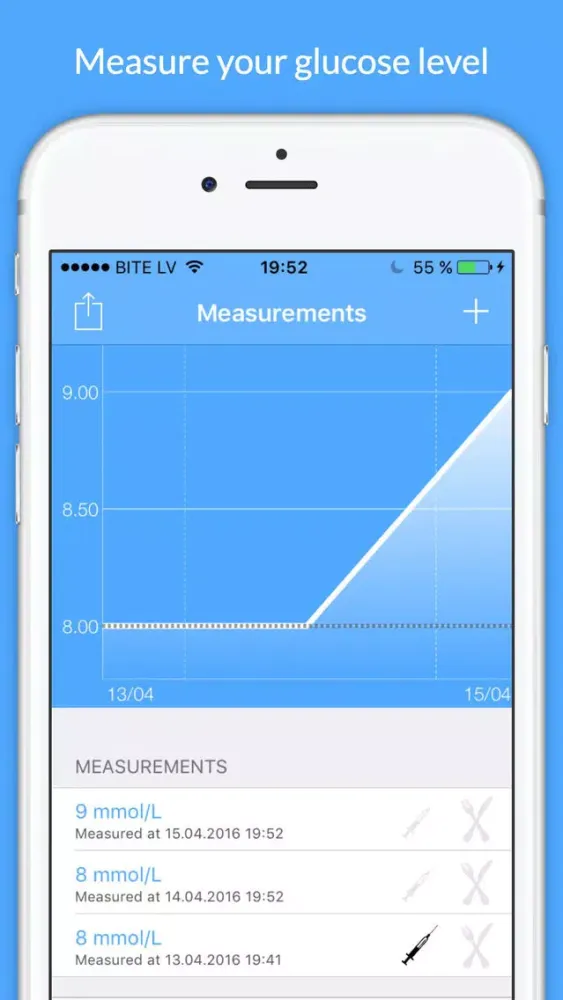 Diabetes Tracker - glucose level tracking 스크린샷