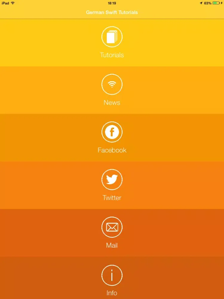 German Swift Tutorials - Lerne Swift 2 für Xcode iPad Screenshots
