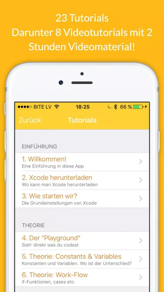 German Swift Tutorials - Lerne Swift 2 für Xcode Screenshots