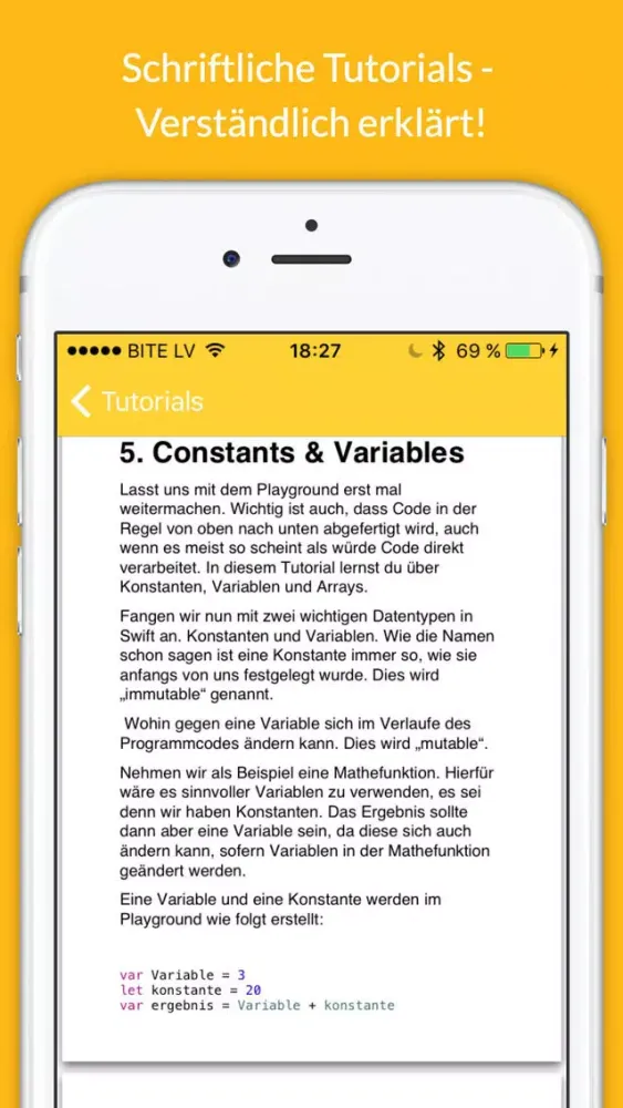 German Swift Tutorials - Lerne Swift 2 für Xcode Screenshots