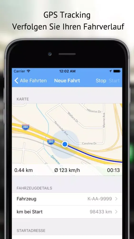 iFahrtenbuch - Das simple Fahrtenbuch!應用截圖