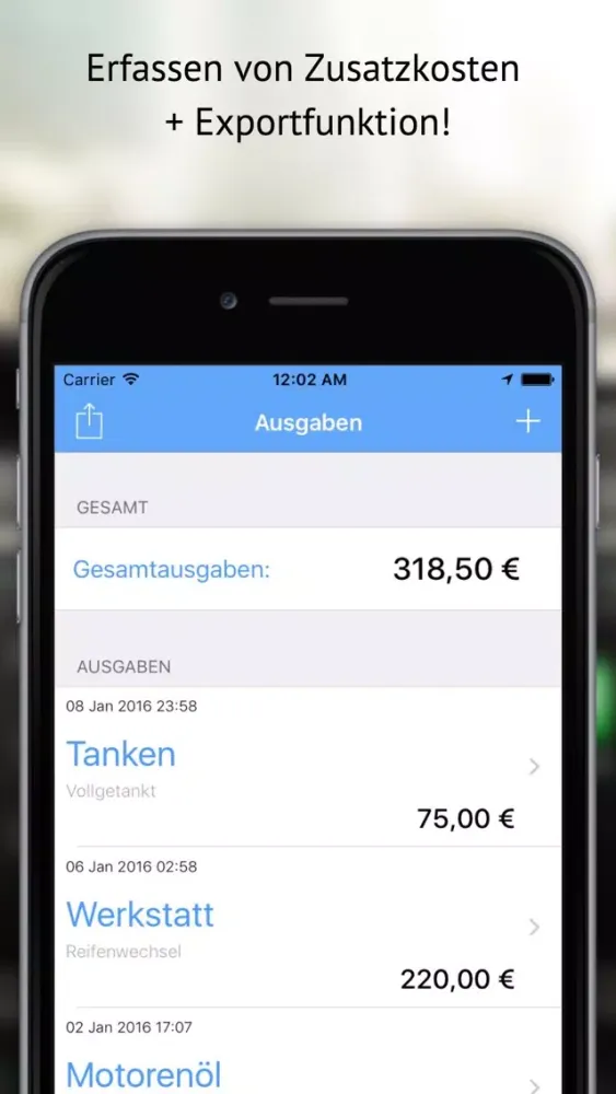 iFahrtenbuch - Das simple Fahrtenbuch!應用截圖