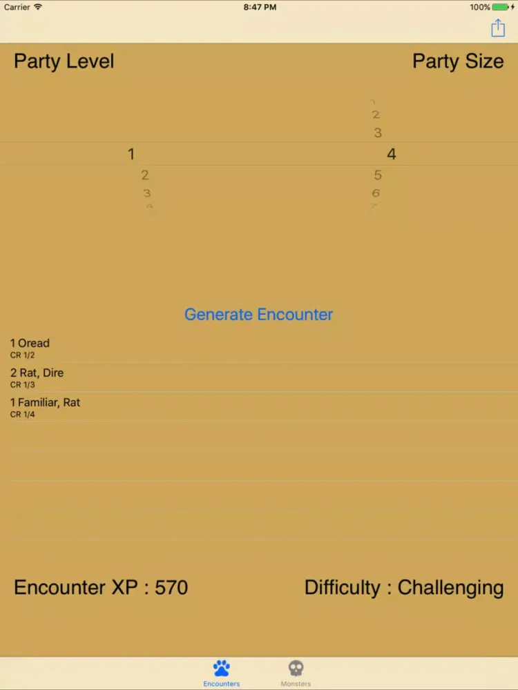 Capturas de tela do Encounters For PF-No Ads iPad 