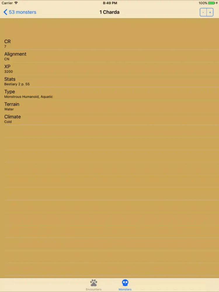 Capturas de tela do Encounters For PF-No Ads iPad 
