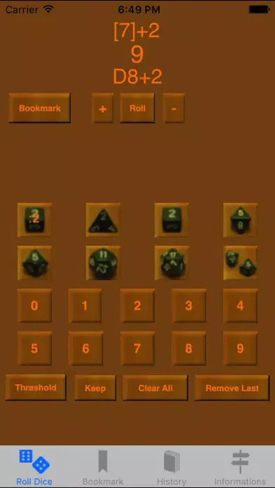 ภาพหน้าจอของ Free Dices For RPG