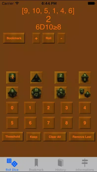 ภาพหน้าจอของ Free Dices For RPG