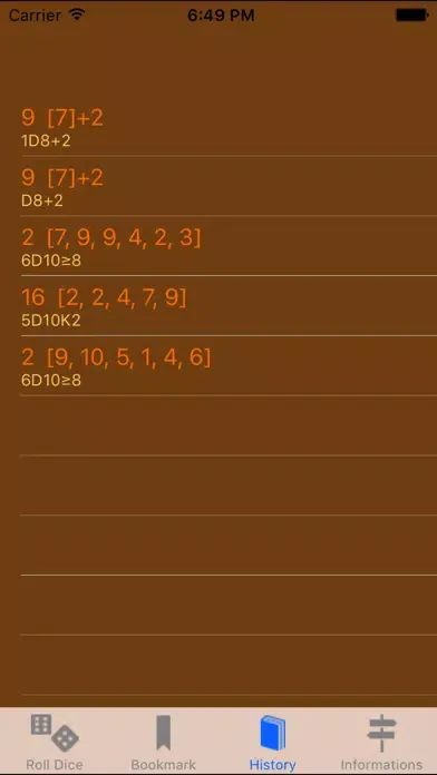 ภาพหน้าจอของ Free Dices For RPG