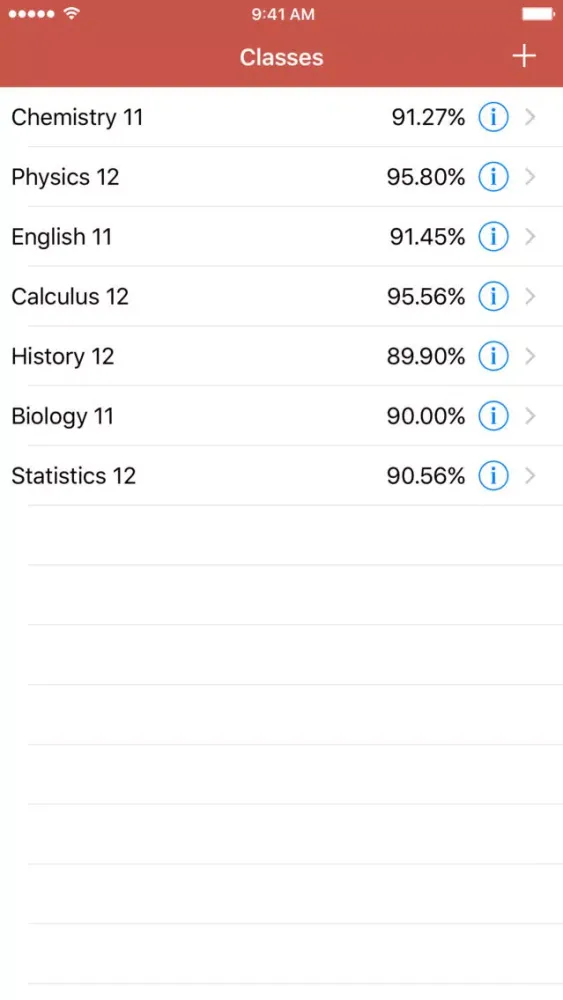 Gradebook - A Grade Tracker应用截图