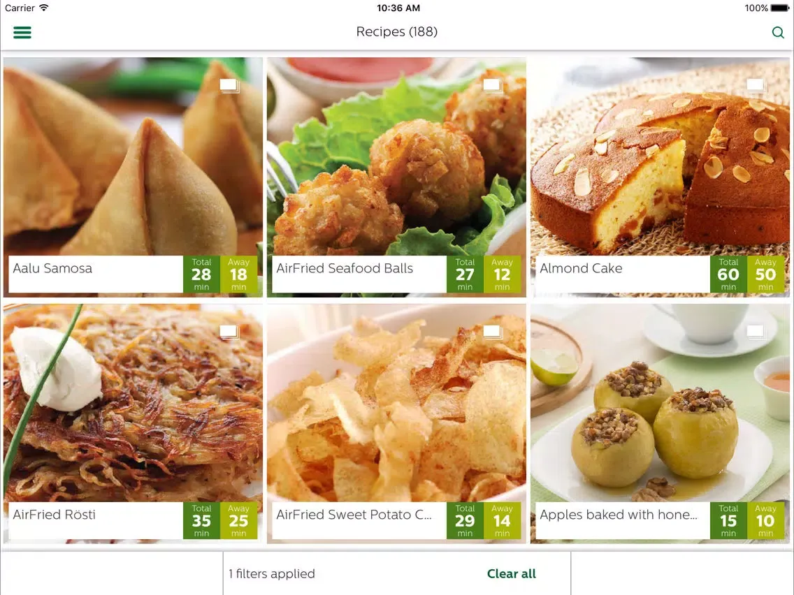 Philips Airfryer iPad  スクリーンショット