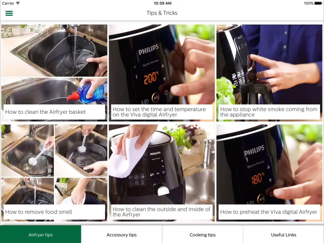 Philips Airfryer iPad  スクリーンショット