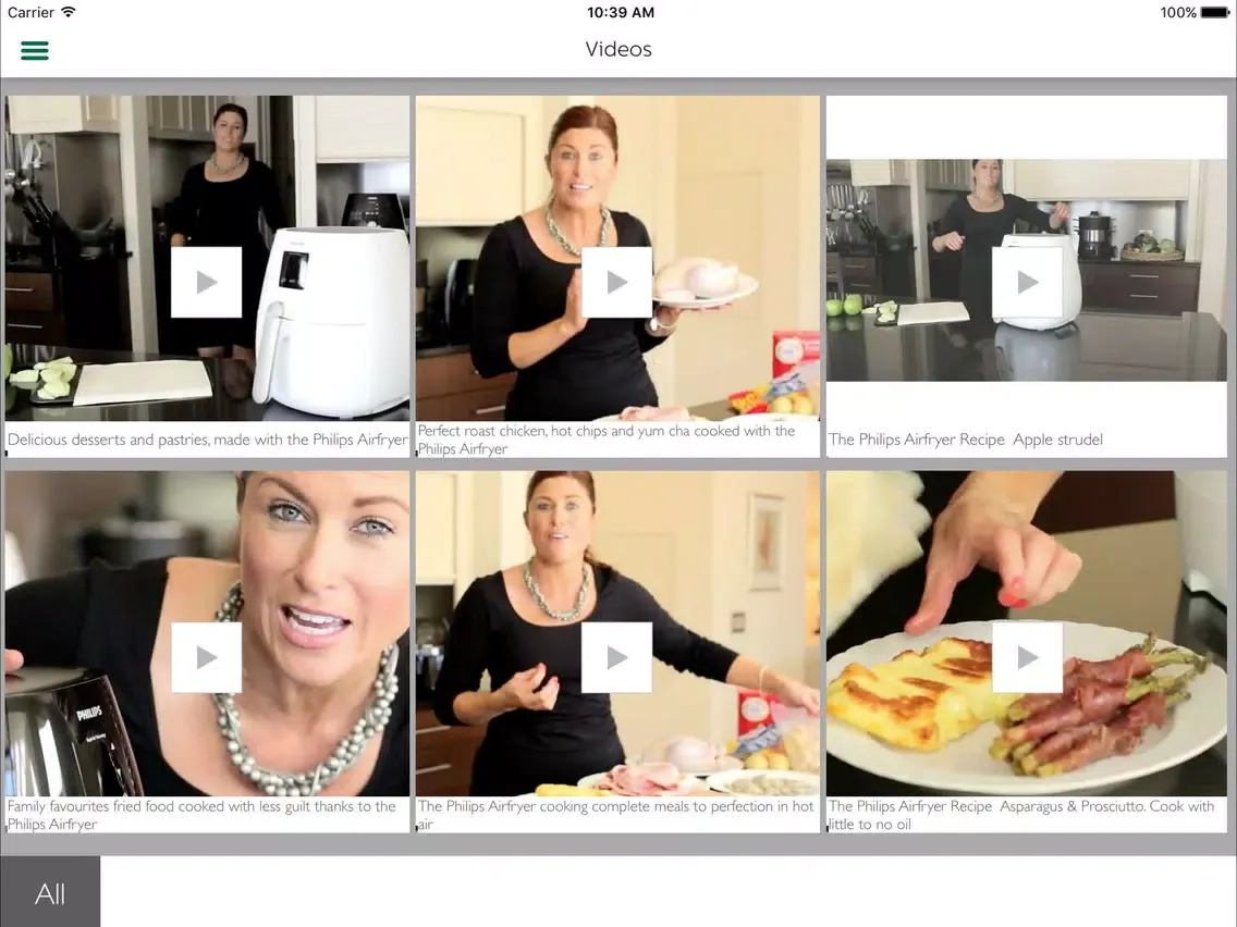 Philips Airfryer iPad  スクリーンショット