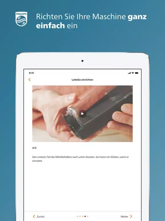 Screenshot di Philips Coffee+ iPad 