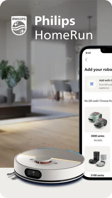 ภาพหน้าจอของ Philips HomeRun Robot App