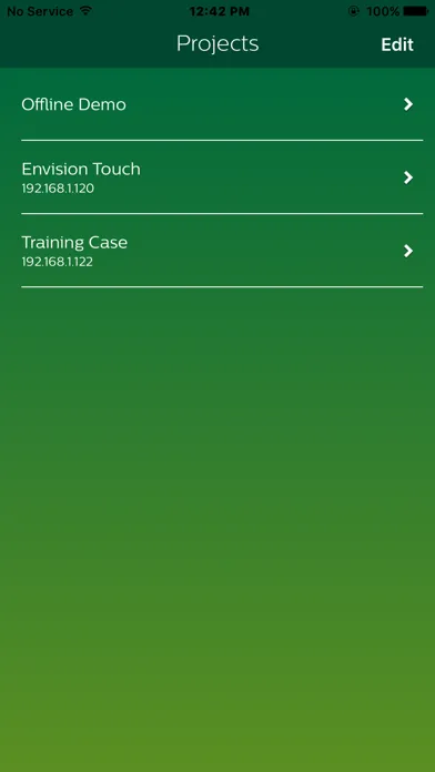 Philips Dynalite EnvisionTouch Screenshots