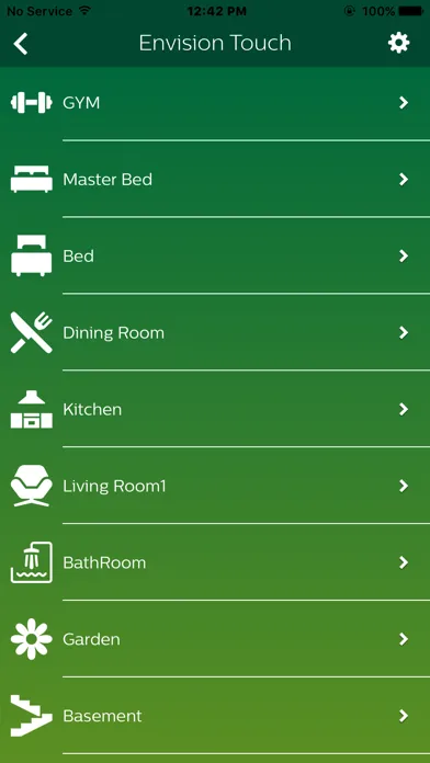 Philips Dynalite EnvisionTouch Screenshots