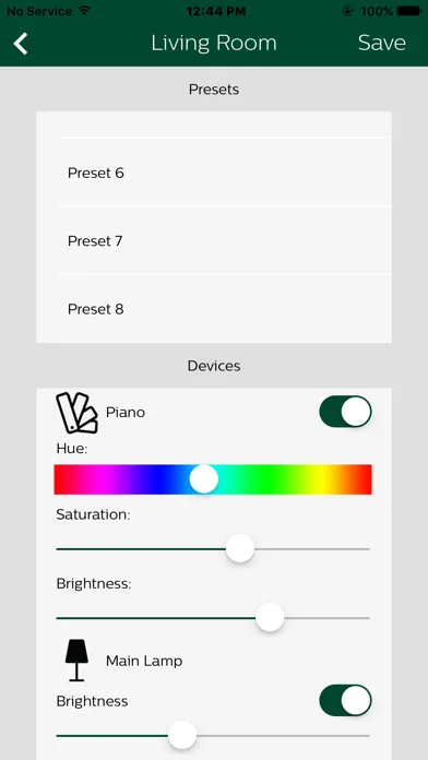 Philips Dynalite EnvisionTouch Screenshots