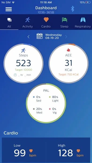 Philips Health band স্ক্রিনশট