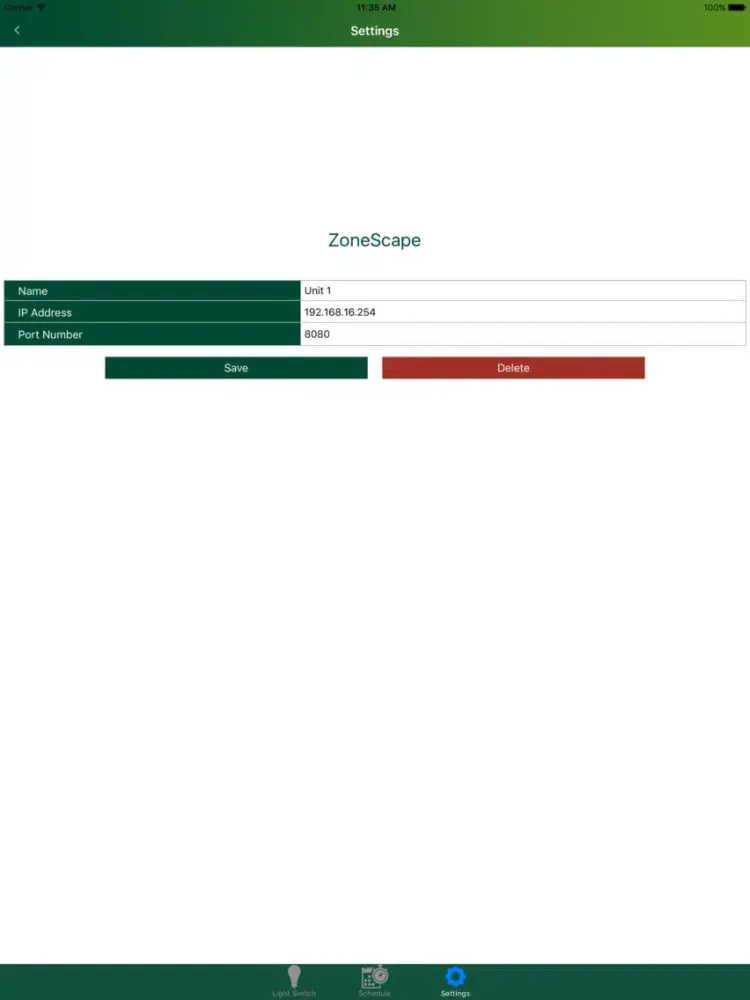 Philips ZoneScape iPad  Screenshots