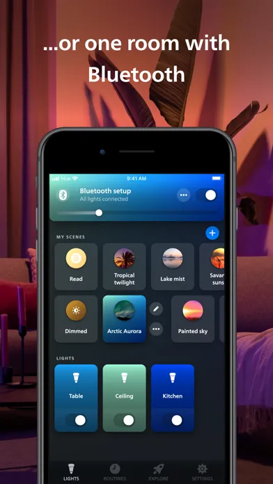Capturas de pantalla de Philips Hue