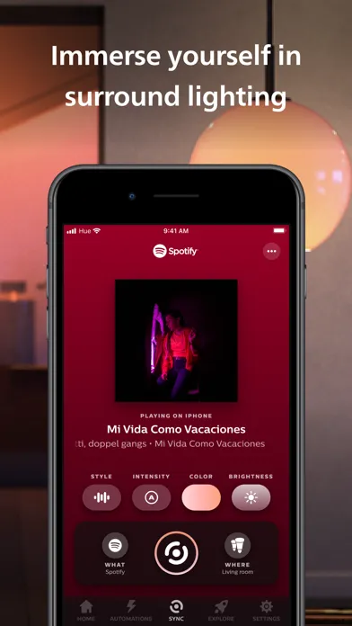 Capturas de pantalla de Philips Hue