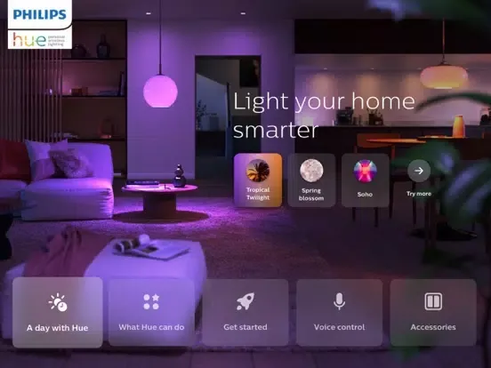 صور Philips Hue in-store app iPad 
